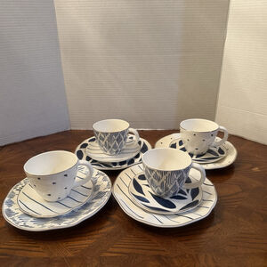 Lenox Blue Bay 12-Piece Dessert Set Lovely Free Style